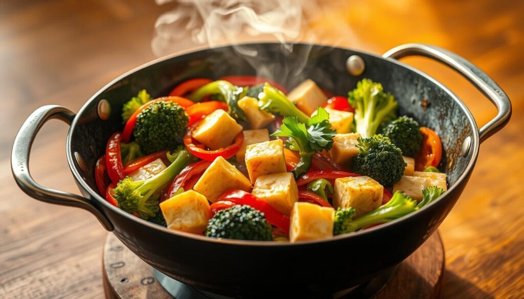 Aziatische Wokgroenten Met Tofu Aziatische Wokgroenten Met Tofu
