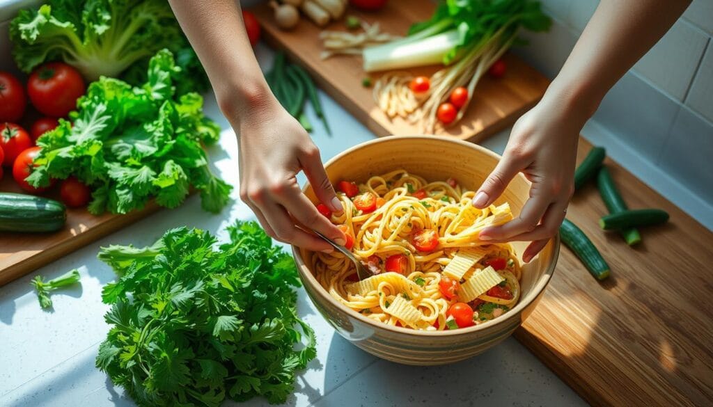 bereiding pastasalade