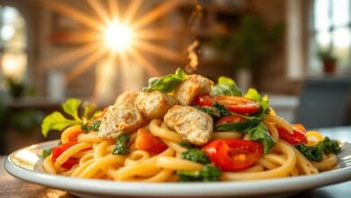 kip recepten met pasta