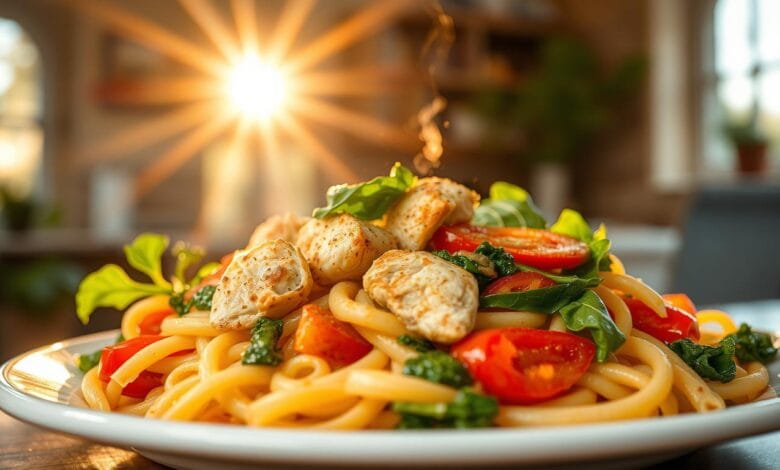kip recepten met pasta