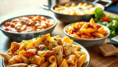 kip recepten met pasta