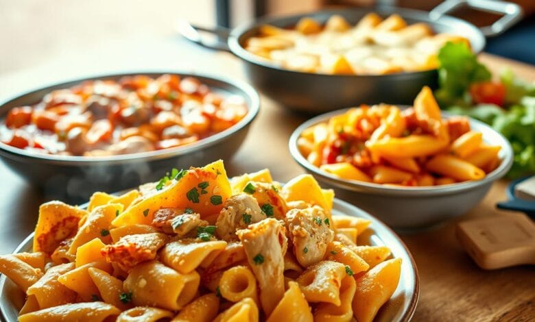 kip recepten met pasta