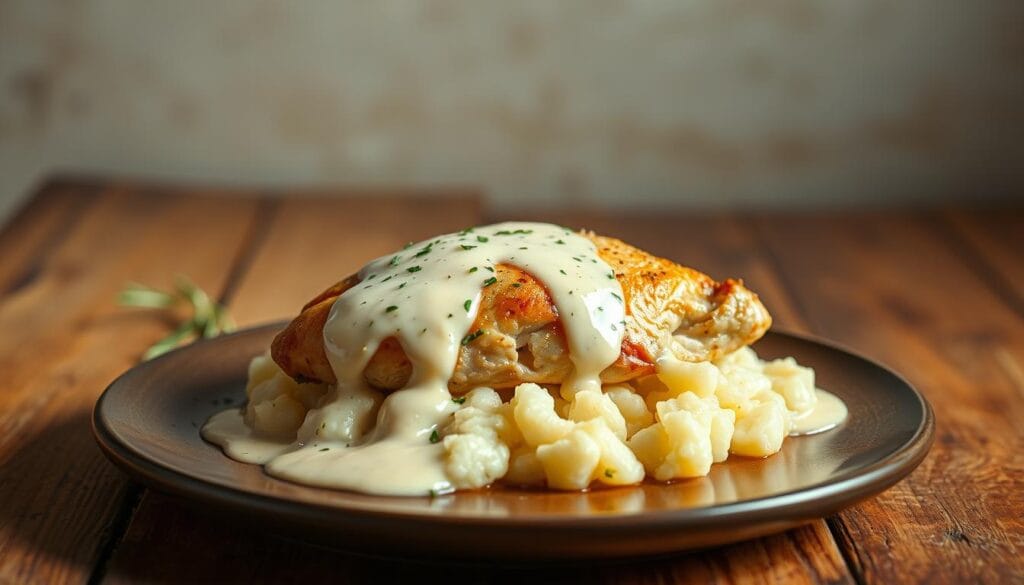 kipfilet met roomsaus