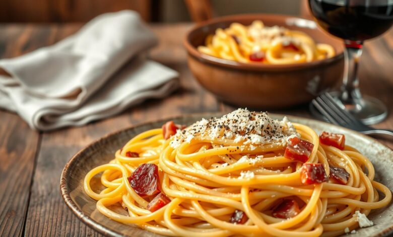 pasta carbonara recept