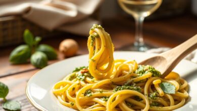 pasta pesto recept