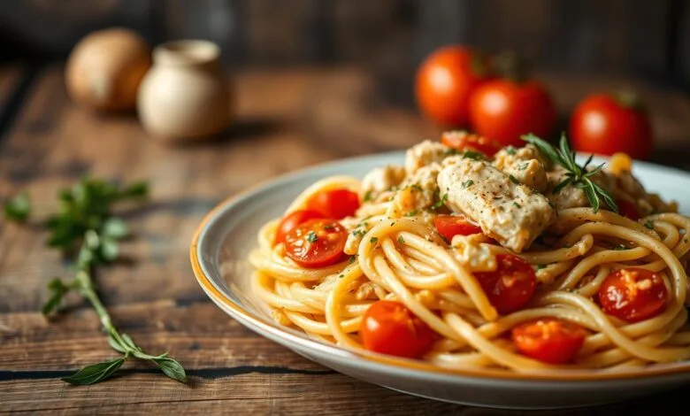 recept pasta met kip