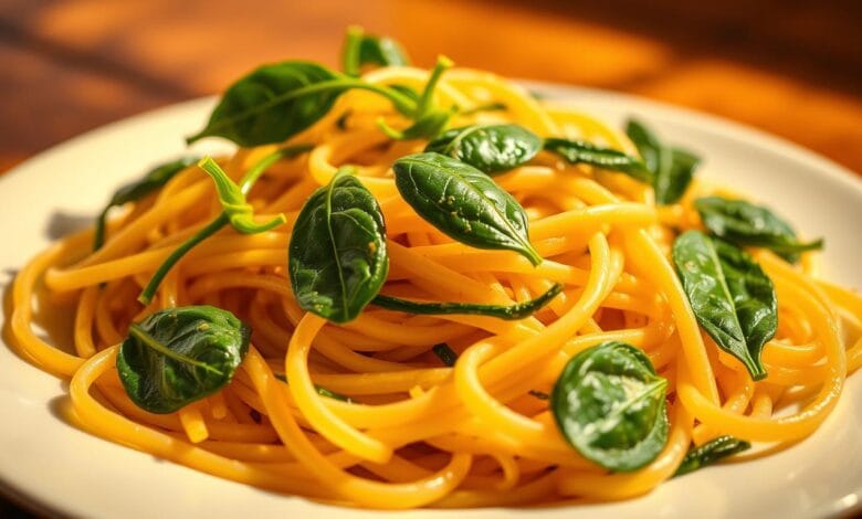 recept pasta spinazie